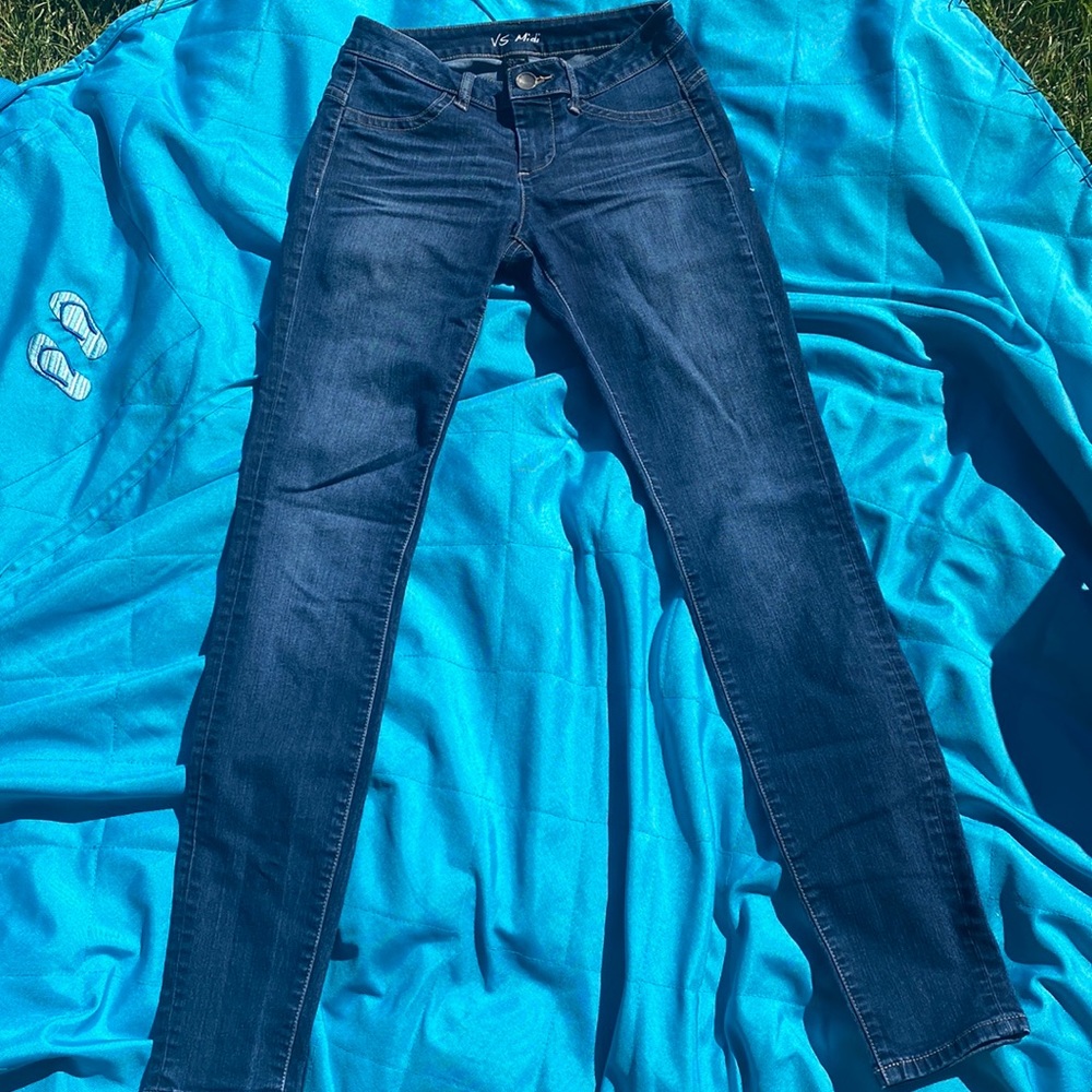 Victoria's Secret Dark Blue Skinny Jeans